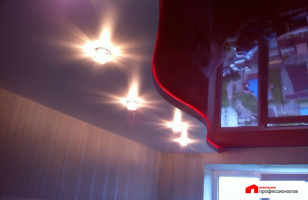 Вариант 2 подсветки консрукции натяжного потолка от "Компании Профессионалов" во Владивостоке