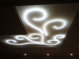 Подсветка в виде рисунка за потолком от "Компании Профессионалов" во Владивостоке